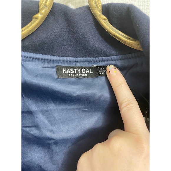 Nasty Gal navy bomber jacket - Picture 5 of 10